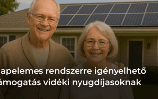 Napelemes rendszerre igényelhető támogatás nyugdíjasoknak a Vidéki Otthonfelújítási Programban