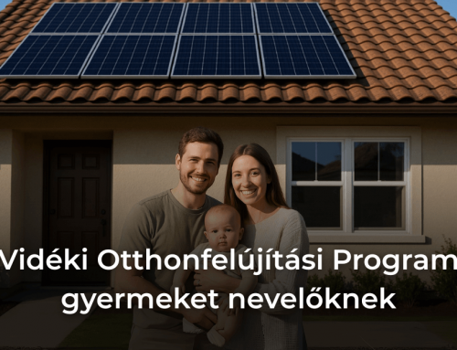 Napelemes rendszerre igényelhető támogatás gyermeket nevelőknek a Vidéki Otthonfelújítási Programban