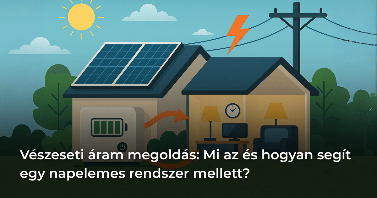 Vészeseti áram megoldás: Mi az és hogyan segít egy napelemes rendszer mellett?