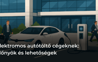 Elektromos autótöltő cégeknek: előnyök és lehetőségek