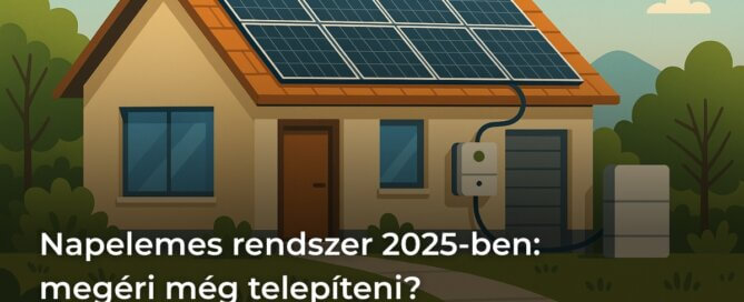 Napelemes rendszer 2025-ben: megéri még telepíteni?