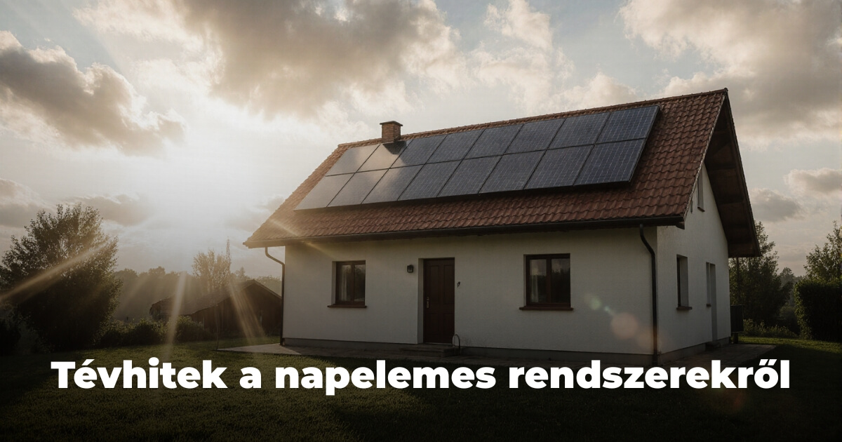 Tévhitek a napelemes rendszerekről