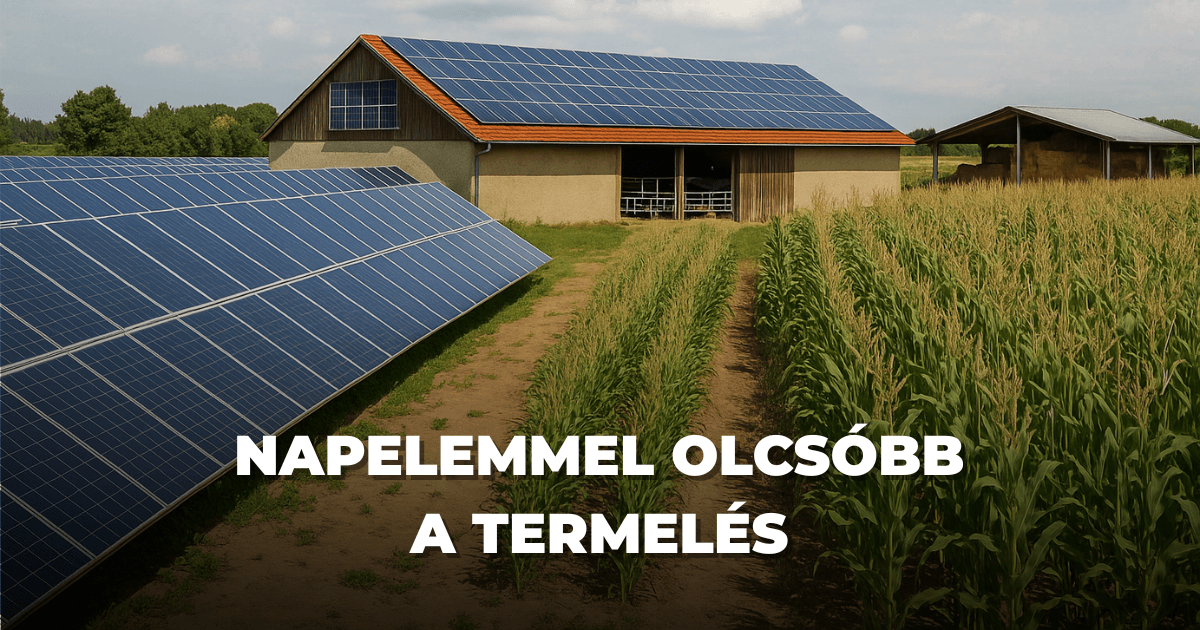 Napelemes rendszer mezőgazdasági felhasználása