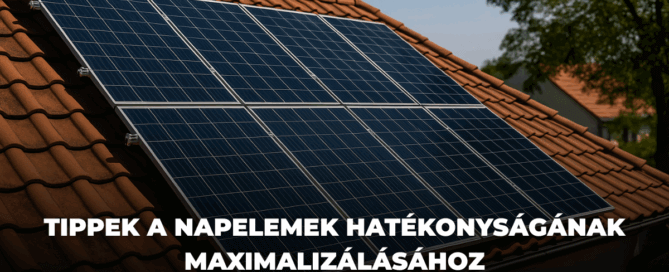 Tippek a napelemek hatékonyságának maximalizálásához