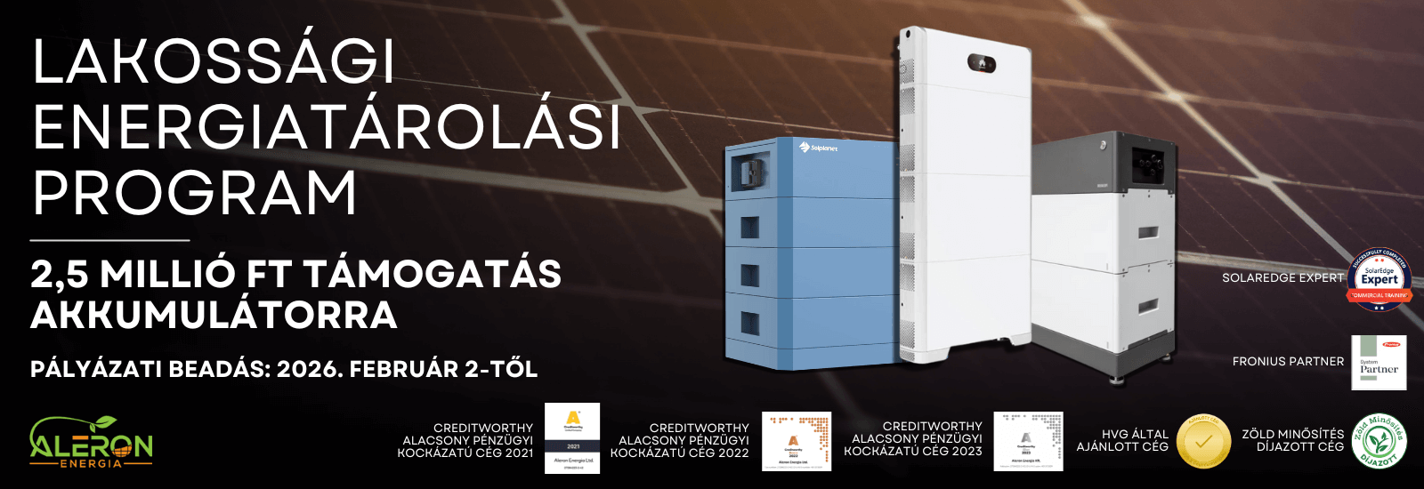 LAKOSSÁGI ENERGIATÁROLÁSI PROGRAM