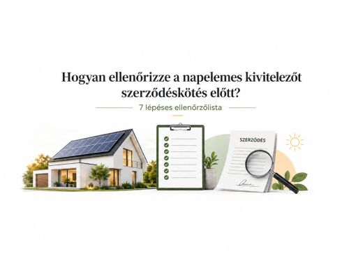 Hogyan ellenőrizze a napelemes kivitelezőt szerződéskötés előtt?